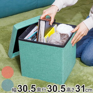 [{bNX Storage Stool RpNg Xc[ i 30.5×s30.5×31cm [ ܂肽  ֎q  u Ibg} ω׏d80kg [ rO  {  pi Xgb
