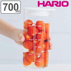 ハリオ 保存容器 700ml ビネガーズピクルスポット （ HARIO 耐熱ガラス 密閉 ガラス ピッチャー 冷水筒 食洗機対応 メモリ付き レシピ付き キャニスター ビネガードリンク 0.7L ガラス容器 ガラス保存容器 ） 【3980円以上送料無料】