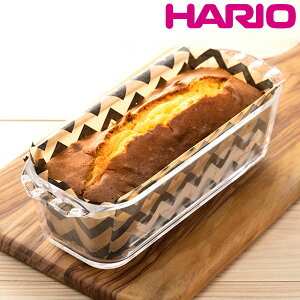 ハリオ パウンドケーキ型 24cm 耐熱ガラス ( HARIO 食洗機対応 電子レンジ対応 オーブン対応 ケーキ 型 耐熱皿 四角 レクタングル 耐熱ガラス製 製菓用品 パウンドケーキ お菓子作り グラタン