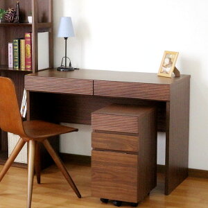 ワークデスク 幅105cm 奥行50cm 引出し付 2口コンセント付 ( デスク 机 学習机 勉強机 パソコンデスク オフィスデスク コンパクト 平机 木製 学習デスク パソコン PC リビングデスク スチール