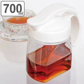 ピッチャー 700ml 健康茶 ラストロ 耐熱 横置き プラスチック （ 冷水筒 麦茶ポット 水差し 日本製 熱湯 麦茶 冷水ポット 広口 取っ手付き 角型 お手入れ簡単 縦 横 置き ） 【3980円以上送料無料】