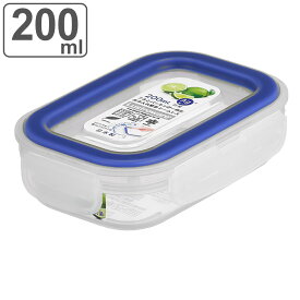 保存容器 200ml 深型 イージーケア 4点ロック （ 日本製 密閉 抗菌 プラスチック 電子レンジ対応 食洗機対応 冷凍OK 保存 容器 ケース 密閉容器 密閉保存容器 プラスチック製保存容器 フードストッカー 食品保存 作り置き ） 【3980円以上送料無料】