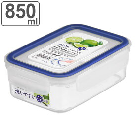 保存容器 850ml 深型 イージーケア 4点ロック （ 日本製 密閉 抗菌 プラスチック 電子レンジ対応 食洗機対応 冷凍OK 保存 容器 ケース 密閉容器 密閉保存容器 プラスチック製保存容器 フードストッカー 食品保存 作り置き ） 【3980円以上送料無料】
