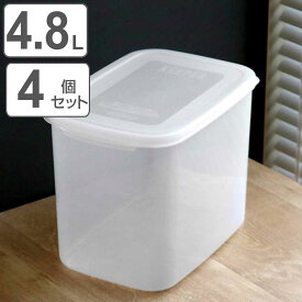 保存容器 フレッシュキーパー パンケース 4.8L 4点セット （ 食品保存容器 プラスチック容器 フードストッカー 電子レンジ対応 冷凍対応 食パン容器 プラスチック製保存容器 保存ケース 抗菌効果 作り置き ） 【3980円以上送料無料】