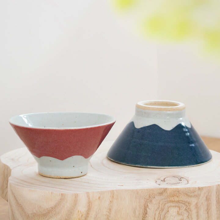 楽天市場】夫婦茶碗 富士山 結婚祝い 茶碗 ペア 陶器 （ 飯碗 日本製 