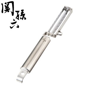 I字ピーラー 関孫六 食洗機対応 貝印 日本製 縦型ロングピーラー ( ピーラー 縦型ピーラー 皮むき器 皮剥き器 18-8ステンレス ステンレスピーラー スリム 千切りスライサー 千切りピーラー
