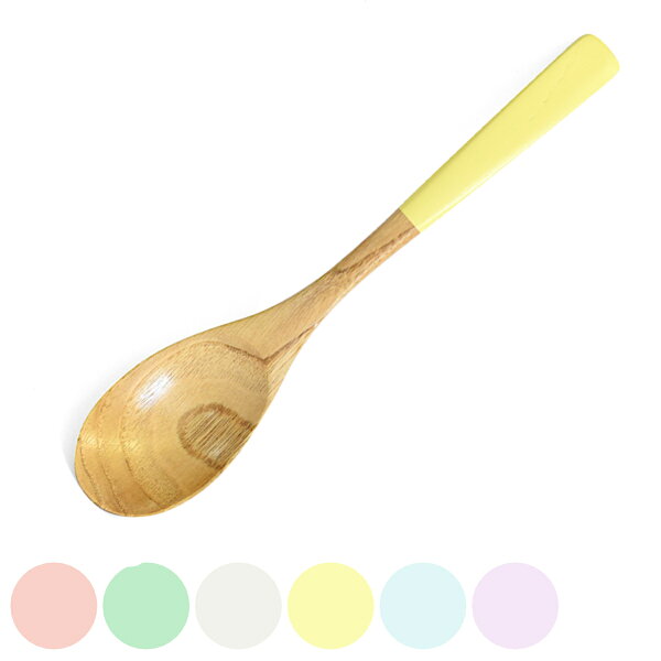 スプーン 20cm 栗 八角箸 waguri カレースプーン 木製 天然木 日本製 （ 食洗機対応 匙 リゾットスプーン 木 カトラリー 木 テーブルスプーン おしゃれ かわいい パステルカラー ）【3980円以上送料無料】