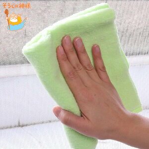 そうじの神様 窓・網戸用おそうじクロス ( ガラス 拭き 掃除 清掃 クリーナー 雑巾 ぞうきん マイクロファイバー 掃除用品 掃除用具 窓 網戸 サッシ クロス 水拭き から拭き 乾拭き 布 両面