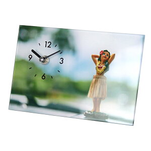 置き時計 ビーチ A アナログ おしゃれ リビング 時計 ( 置時計 クロック デスククロック インテリア 西海岸 アメリカン カリフォルニア とけい 寝室 部屋 リビング 玄関 キッチン ダイニング