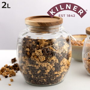 ۑr KILNER ؊W 2L Universal Jar Acacia Wooden Lid i Li[ ۑr KX ؐt^ H@Ή e KXW[ LjX^[ KXۑr َq Om[   2000ml 