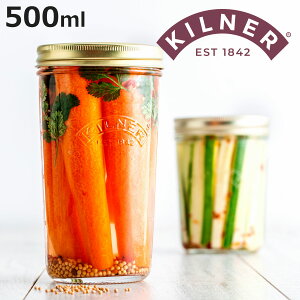 ۑr KILNER 500ml Wide Mouth Preserve Jar i Li[ ۑr H@Ή ۑ r KX KXe LjX^[ Hi Ch}EXvU[uW[  e Vbv ʎ  L 