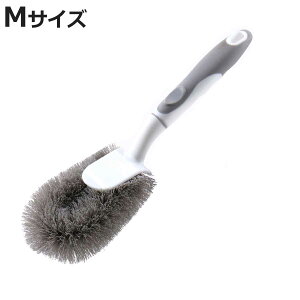 ハンドル付きたわし カビ 腐食に強い 浴室 床 キッチン 鍋 やわらか 中サイズ ( たわし ソフト グリップ 中 食器洗い 浴室掃除 掃除 マルチ ポリプロピレン 日用品 掃除用品 清掃用品 )【398