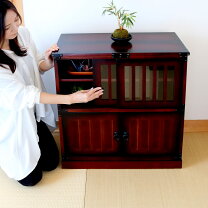 楽天市場】和風 飾り棚（横幅（cm）横幅：60 ～ 69.9cm）の通販