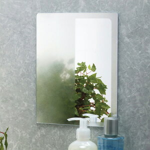 お風呂ミラー くもり止めフィルム付き ( 鏡 風呂 くもり止め バスミラー 樹脂製 四角 壁掛けミラー 壁掛け鏡 かがみ カガミ 長方形 洗面 壁面 シンプル ) 【3980円以上送料無料】