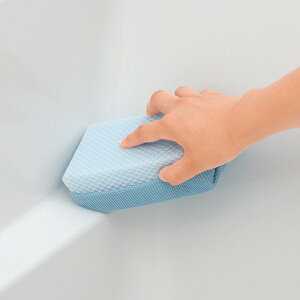 バススポンジ 激落ちくん スポンジ 二面 水だけ お風呂 お風呂掃除 浴室 浴槽 クリーナー マイクロファイバー レック ( そうじ 掃除 清掃 汚れ 浴室掃除 浴槽掃除 清掃用品 そうじ用品 掃除