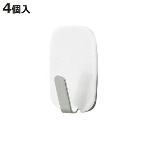 フック 剥がせる粘着カレンダーフック 4個入り 耐荷重500g ( 粘着フック 収納 はがせる 壁掛け 吊り下げ 壁面収納 粘着テープ 小物掛け 引っ掛け カレンダー 冷蔵庫 洗濯機 小物フック 収納