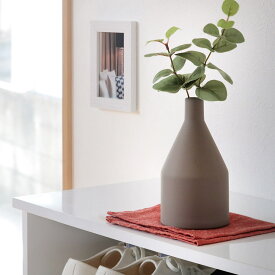 花瓶 Selene Gray （ 花びん 花器 ベース フラワーベース 一輪挿し 無地 フラワー 花 飾る セラミック 花入れ 植物 切花 ドライフラワー 野草 インテリア おしゃれ 卓上 オブジェ ラバー塗装 マット ） 【3980円以上送料無料】