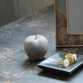 オブジェ STEVEN リンゴ セメント （ ペーパーウェイト 北欧 モダン 置物 フルーツ ゴールド インテリア 雑貨 卓上 北欧雑貨 ギフト プレゼント ミニマル 文鎮 韓国 ディスプレイ 果物 おしゃれ 装飾 アンティーク 韓国インテリア ）【3980円以上送料無料】