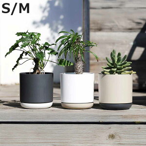 植木鉢 エスジーアイポット S M 5号 6号 受け皿付き ( フラワーポット プラントポット プランターポット 鉢 鉢植え インテリア 植え替え おしゃれ 観葉植物 多肉植物 サボテン 園芸 受け皿 水