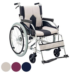 アルミ製車いす カラーズ 自走式背折れ型 非課税 ( 送料無料 車いす 車椅子 アルミ製 折りたたみ 背折れ 自走式 コンパクト 介護 高齢者 シニア シンプル 車イス 折り畳み クッション 自宅