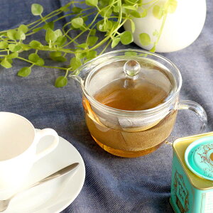 ティーポット 450ml ワイド 茶こし付き 耐熱ガラス お茶ポット ( 電子レンジ対応 紅茶ポット ストレーナー 茶こし ティーサーバー 紅茶 ガラスティーポット おしゃれ お茶用品 ティーウェア