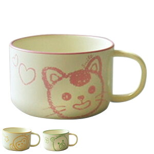 スープマグ 230ml あにまるすけっち 抗菌 子供用食器 コップ プラスチック 日本製 ( 食洗機対応 電子レンジ対応 マグ 子供用 カップ プラコップ 子ども キッズ スープカップ 子供 こども 用