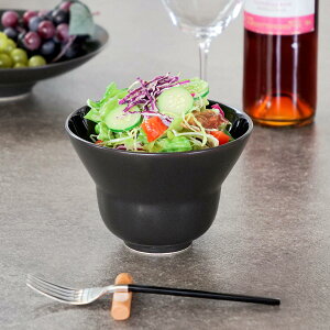 ボウル 15cm レイズドボウル M.STYLE スウィーツパレット ブラック 磁器 美濃焼 ( 皿 食器 洋食器 日本製 食洗機対応 電子レンジ対応 中鉢 丸 ラウンド カップ 深鉢 お碗 サラダボウル スープボ