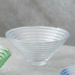 ボウル 17.5cm クリア Epice エピス ガラス ( サラダボウル フルーツボウル 鉢 ガラスボウル ガラス製 フルーツ デザートボウル あんみつ 素麺 そうめん おしゃれ )【3980円以上送料無料】