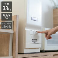 【レビュー特典付き】 米びつ 33kg 鋼板製 計量米びつ ライスエース （ 米櫃 こめびつ 無洗米対応 ストッ…