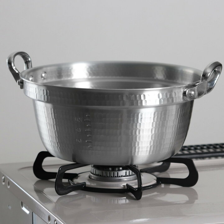 楽天市場】打出料理鍋 45cm ガス火専用 メモリ付き 中尾アルミ 業務用 