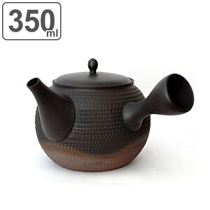 急須 350ml S 2代目玉光作 陶器 常滑焼 日本製 ( 送料無料 横手型急須 片手 茶こし一体型 お茶 ポット 常滑 茶器 茶こし 付き 付属 ストレーナー お茶用品 横手型 ) 【3980円以上送料無料】
