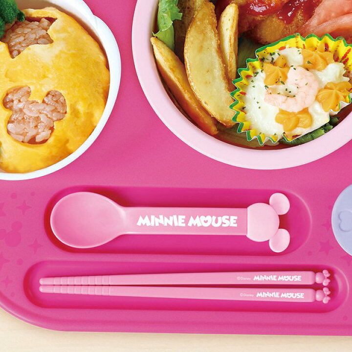 楽天市場】ランチプレート ベビー食器 まんぞくプレート セット ミニー 