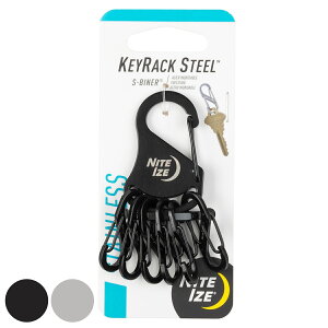 �J���r�i �L�[���b�N �X�e�����X�X�`�[�� �i �i�C�g�A�C�Y NITEIZE KEYRACKSTEEL �G�X�r�i�[ S-BINER S�r�i�[ �J���r�i�[ �L�[�z���_�[ �L�[�����O ���� �t�b�N �L�[�t�b�N �� �L�[ �L�[�A�N�Z�T���[ 