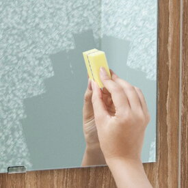 鏡磨き 一撃くん 鏡・ガラス用 うろこ取り （ お風呂掃除 鏡 ミラー 磨き 水垢クリーナー ダイヤモンド 洗剤不要 スポンジ バス用品 掃除用品 お風呂そうじ 掃除グッズ ） 【3980円以上送料無料】