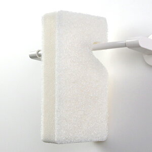 バススポンジ QQQ2 フッキングスポンジ ( お風呂掃除 スポンジ 引っ掛けられる ソフトタイプ 浮かして収納 バス用品 掃除グッズ フック フック形状 浴室 掃除 隙間汚れ 掃除用品 シンプル ホ