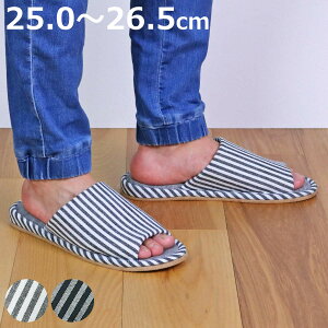 スリッパ monochrome 清潔竹炭外縫い Lサイズ ( ルームシューズ ルームスリッパ メンズ 抗菌 防臭 自宅 室内 室内履き 部屋履き おしゃれ 男性用 夏用 前開き 前あき 素足 蒸れにくい 消臭 滑り