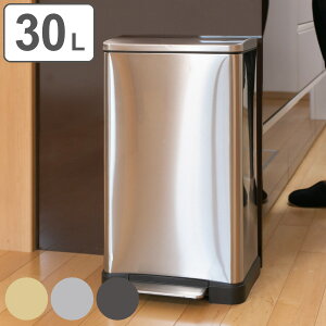 ゴミ箱 30L JAVA Lase ステンレス ペダル ( ごみ箱 ジャバ レース 30リットル 幅30 ペダル式 踏みふた ふた付き 分別 ペダルペール インナーボックス付 コンパクト シンプル キッチン ペール おし