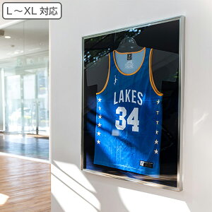 ユニフォーム 収納 ユニフォーム額 L111 S-NV Lサイズ ( 送料無料 コレクションケース 額縁 額 ハンガー付き コレクション ディスプレー ユニフォームケース ケース フレーム Tシャツ 飾る 額