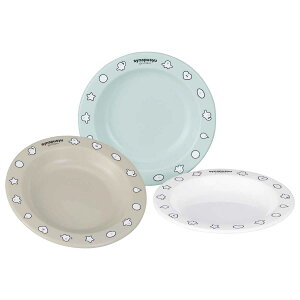 プレート 3枚入り 15cm シナぷしゅ プラスチック ( 食洗機対応 電子レンジ対応 皿 お皿 中皿 取り皿 子ども用 キャラクター 軽い 割れにくい ピクニック バーベキュー キャンプ 行楽 ホームパ
