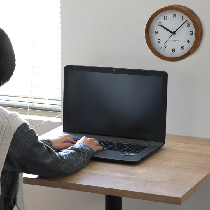 時計 置き掛け兼用 横幅約cm 置時計 掛け時計 日本製 送料無料 おしゃれ 国産 モダン ウォールナット 高級感 置き時計 壁掛け時計 木製