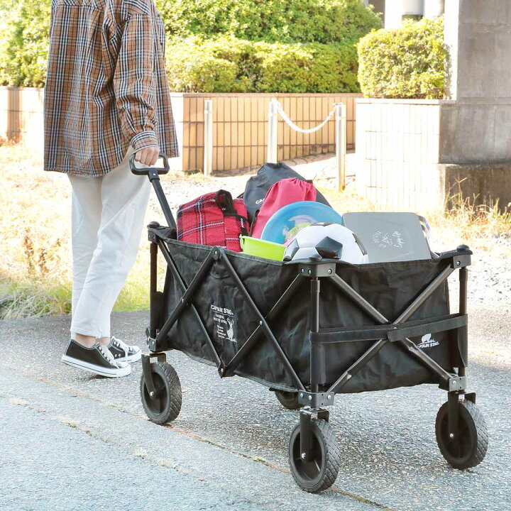 楽天市場】アウトドアワゴン 収束型4輪キャリー キャプテンスタッグ 