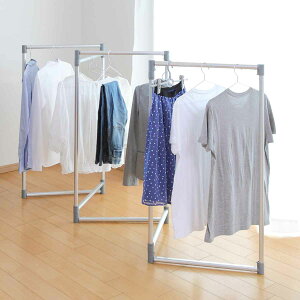 物干し 室内 軽くて丈夫なアルミ製折りたたみ物干し 高さ100cm 5連 ( 折りたたみ 軽量 室内物干し 洗濯物 ランドリー 洗濯 ランドリーグッズ ハンガー 省スペース シンプル コンパクト ) 【3