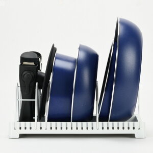 鍋・フライパンラック アレンジフリー 引き出し用 クックウェアセット収納ラック ( フライパンラック 鍋ラック シンク下 シンク下収納 フライパンスタンド 鍋置き フライパン立て フライ