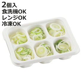 保存容器 20ml×6 冷凍つくりおき小分けトレー 20×6ブロック 2個組 （ プラスチック 食洗機対応 電子レンジ対応 冷凍 日本製 スタッキング トレー トレイ 保存 容器 冷凍保存 離乳食 作り置き おかず 常備菜 小分け 小分けトレー ）【3980円以上送料無料】