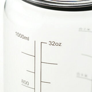 水筒ウォーターボトル1000ml1Lライス目盛り付プラスチック製キャプテンスタッグ