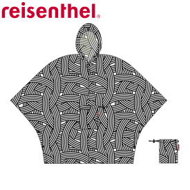 カッパ reisenthel ポンチョ 雨具 MINIMAXI PONCHO ゼブラ （ ライゼンタール 折り畳み 雨がっぱ 雨合羽 レインコート コンパクト レインウェア かっぱ レインポンチョ コート 撥水加工 総柄 おしゃれ ）【3980円以上送料無料】