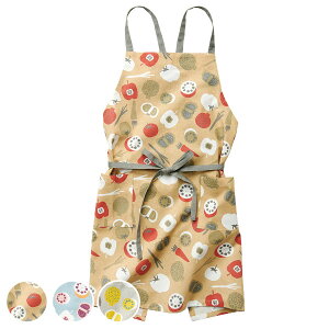 エプロン ベジー 綿100% 野菜 ( キッチンエプロン 台所エプロン カフェエプロン クロスエプロン ポケット付き おしゃれ 大人用 綿 コットン 100% キッチン用品 ) 【3980円以上送料無料】