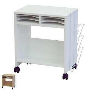 【法人限定】 デスクワゴン ノルム 傾斜棚付き ワゴン キャスター付き ( 送料無料 サイドワゴン デスク サイドキャビネット サイドラック オフィス 収納 デスクサイド オフィスワゴン 高さ