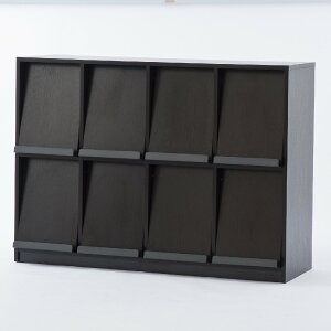 【法人限定】 本棚 書類ラック フラップシェルフ 4列2段 約幅125cm ( 送料無料 フラップラック ディスプレイラック マガジンラック 幅125 フラップ扉 書類収納 オフィス 応接 間仕切り収納 収