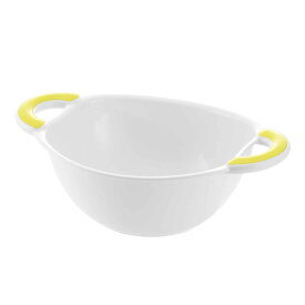 湯桶 キッズバスグッズ 子ども用 （ 風呂おけ 湯おけ お風呂グッズ 洗面器 幼児 持ち手付き 風呂桶 バス用品 子供 ノンキャラ シンプル 無地 ホワイト 抗菌 ）【3980円以上送料無料】